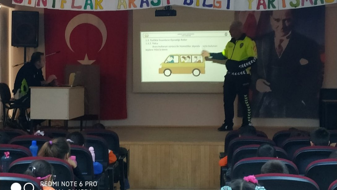 Emine-Ahmet Büküşoğlu Ortaokulu ve Ali-Hasan Coşkun Kardeşler İlkokulu Öğrencilerine Trafik Eğitimi