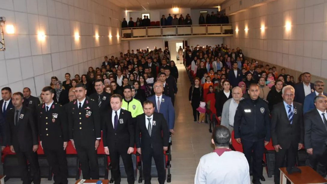 İlçemiz 10 Kasım Atatürk'ü Anma Programı